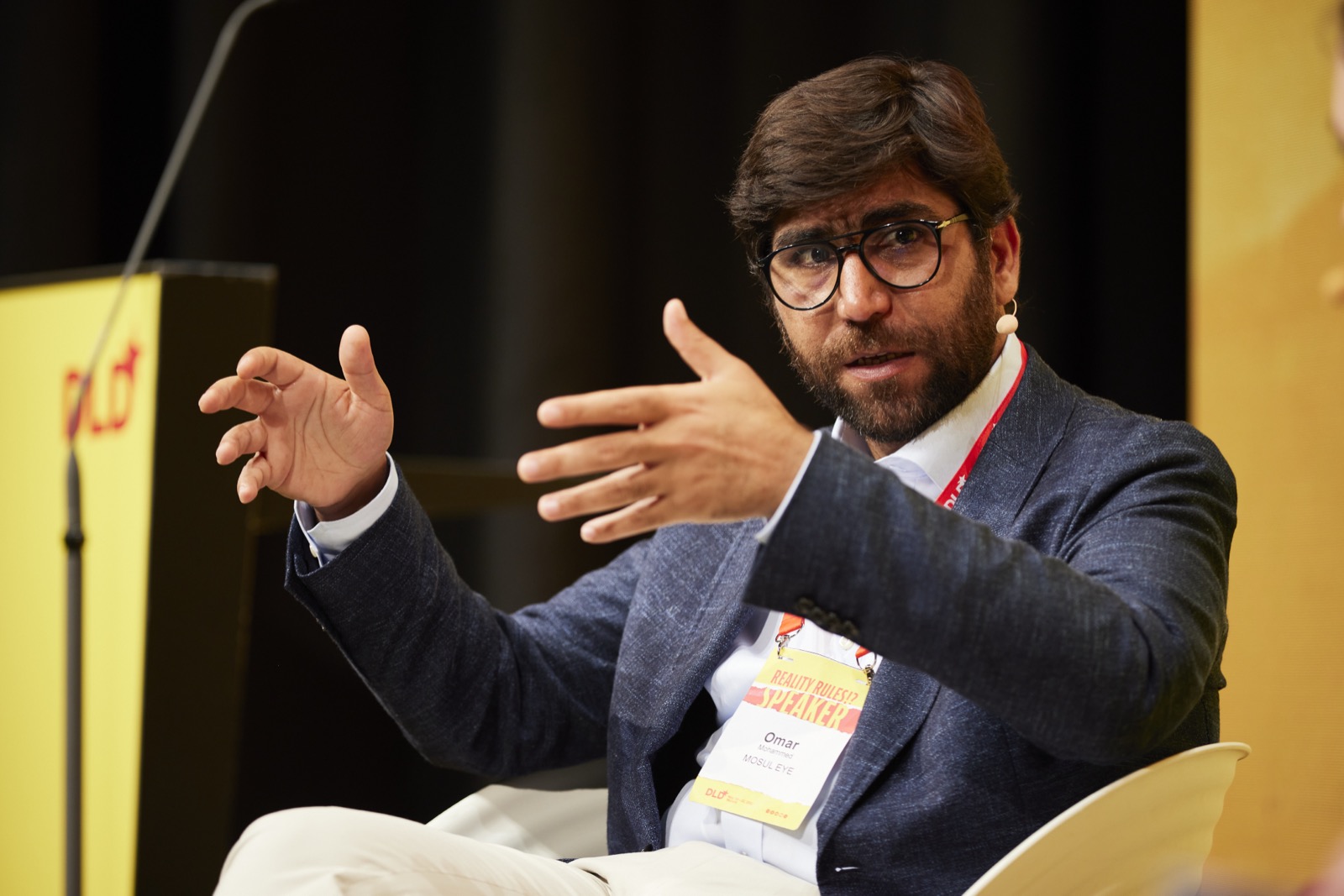 Omar Mohammed at the DLD Conference, Munich