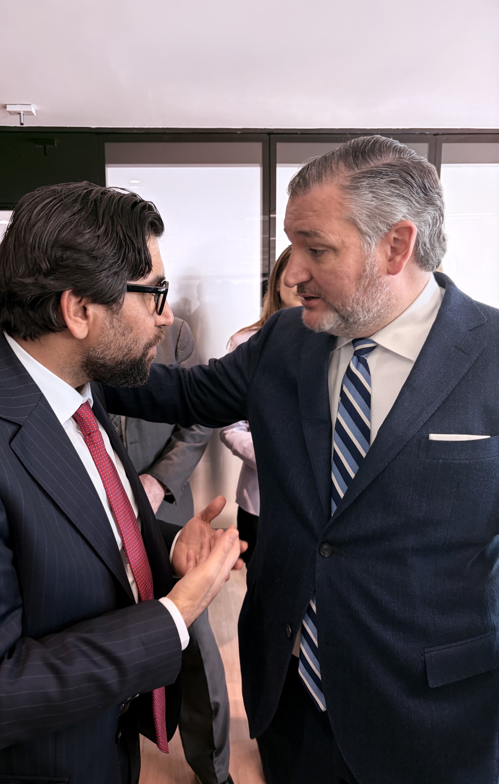 Omar Mohammed with Senator Ted Cruz, Washington