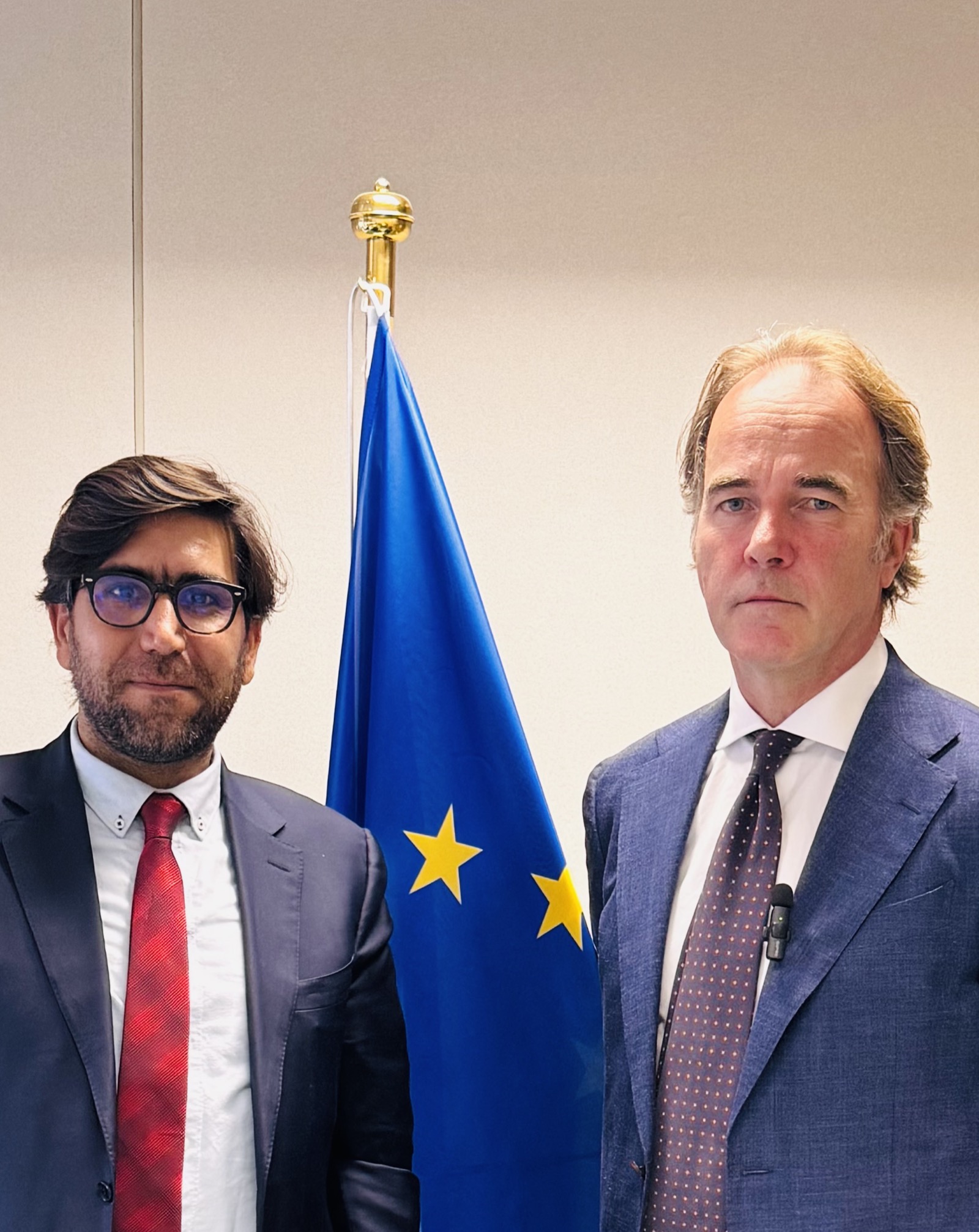 Omar Mohammed at the European Union, Brussels