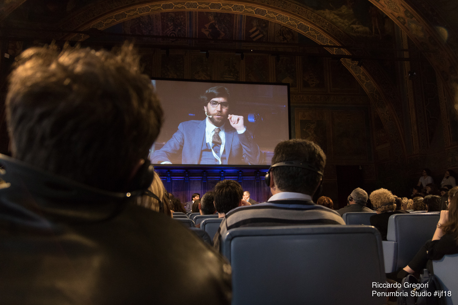 Omar Mohammed at the International Journalism Festival, Perugia